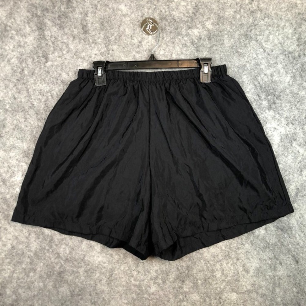 Swimsuits For All Swim Shorts Size 16 Womens Solid Black High Rise Lined